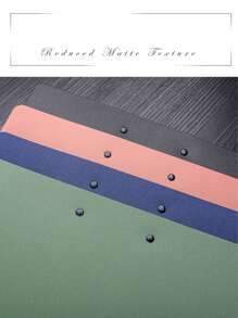 A4 Size Clipboard Writing Pad Folder With 2 Clips, 100 Sheet Capacity, Waterproof Material, Portable File Storage For Nurses, Office, School, Home And Conferences - Black - View 6