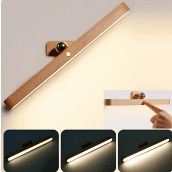 1個帶有led鏡面燈的無線衣櫥、廚房、牆壁式小夜燈