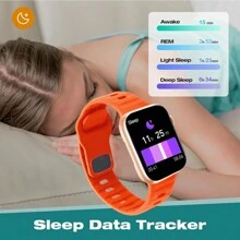 智能手錶,可以聽音樂,接聽電話和查看訊息 - 橘色 - 查看 3