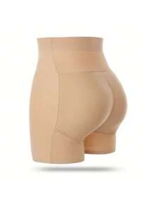 Levantamiento de glúteos, Pantalones por dentro, Culo grande de las señoras, Ampliación de caderas y glúteos, Entrenamiento de cintura alta recortado, Forma del cuerpo, Lencería de boda sexy, Levantamiento de cadera, Levantamiento de bragas, Fajas de bragas, Lencería de mejora de glúteos falsos para mujeres, Cintura alta de esponja, Control abdominal de una pieza, Hermosas caderas naturales, Acolchado ancho sin costuras con entrepierna falsa - Beis - Ver 4