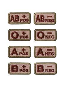 1個室外血型辨識徽章血型刺繡衣帽補丁