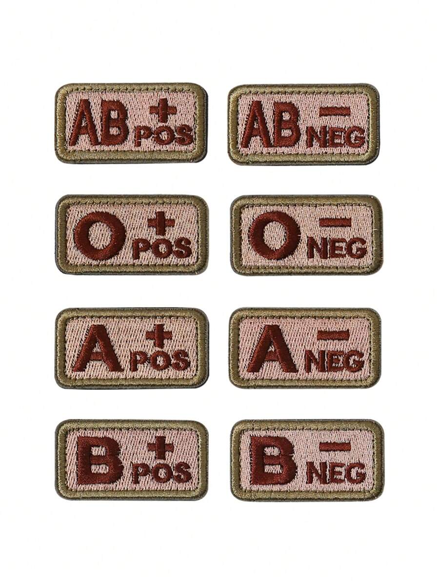 1個室外血型辨識徽章血型刺繡衣帽補丁