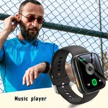 Sports Smart Watch Music Play Phone Information Reminder Multi Sport Mode Smart Sports Watch - Black - View 3
