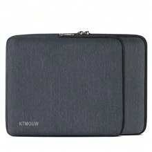 Laptop Sleeve 14 Inch Laptop Case Water Resistant Laptop Cover Bag Compatible 13.3 Inch Shock Resistant Notebook Protective Case - Gris - Ver 1