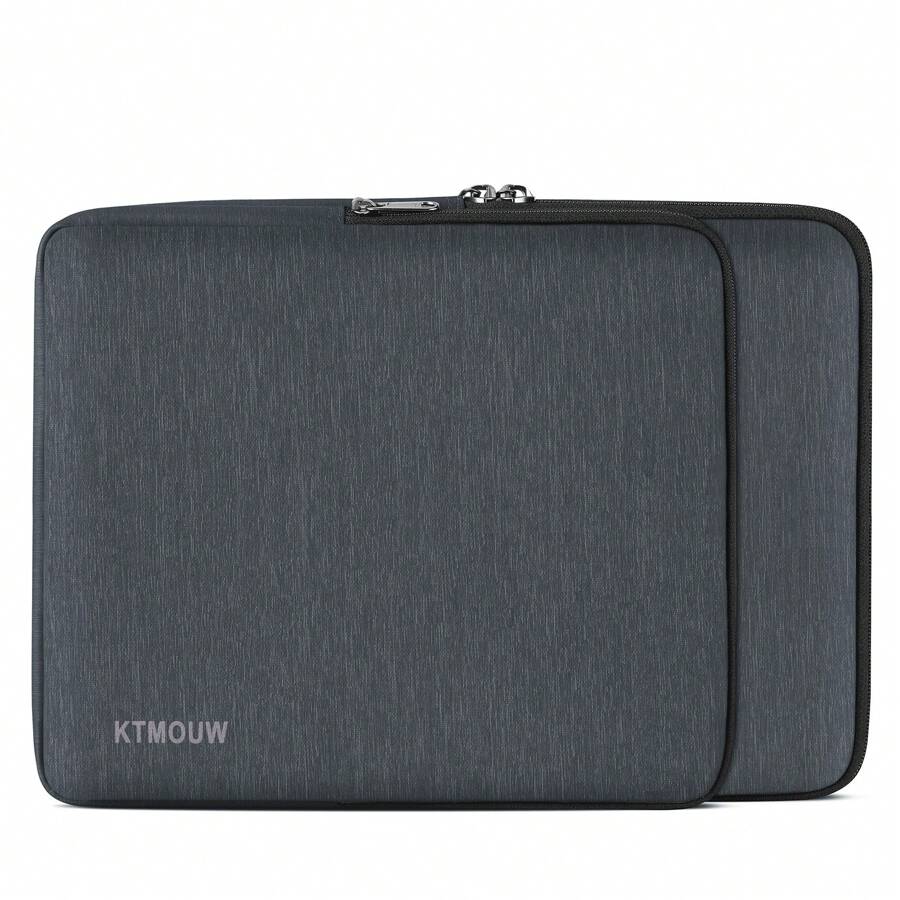 Laptop Sleeve 14 Inch Laptop Case Water Resistant Laptop Cover Bag Compatible 13.3 Inch Shock Resistant Notebook Protective Case - Gris - Ver 1