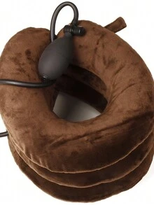 Almohada Para El Cuello y Cervical. Collarin Para Viajar Con Doble Soporte Vuelos, Oficina, Coche Y Casa.