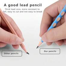 8入組木質鉛筆,帶有橡皮頭,適用於學校、學生獎勵、聚會裝飾等 - 彩色 - 查看 7