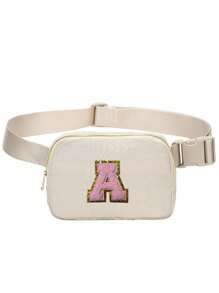 1 Miếng Chữ cái đầu tiên Patch Nhỏ bé Túi thắt lưng , Màu thuần Không giới tính Phong cách Có thể mang đi Túi Fanny Ngoài trời , Nhẹ , Thương vụ Hàng ngày Túi đeo lưng Du lịch Tối giản Đối với Cô gái tuổi teen NỮ Cao đẳng Sinh viên , & Cổ cồn trắng Công nhân
工人 Hoàn hảo Cho văn phòng , Cao đẳng , Làm việc , Commute , Ngoài trời , Du lịch , Qủa tặng Cho cô ấy ( Lá thư A~Z ) - Màu be - Xem 1