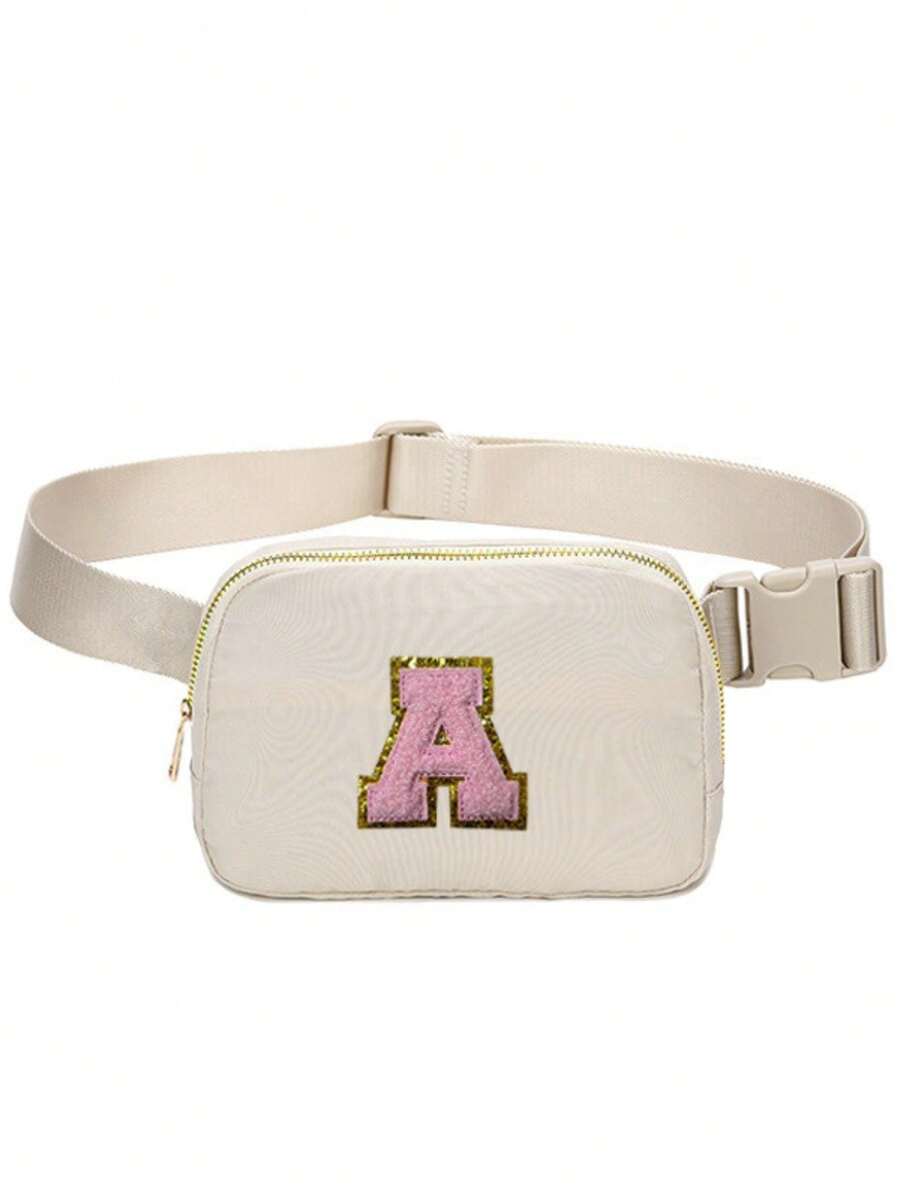 1 Miếng Chữ cái đầu tiên Patch Nhỏ bé Túi thắt lưng , Màu thuần Không giới tính Phong cách Có thể mang đi Túi Fanny Ngoài trời , Nhẹ , Thương vụ Hàng ngày Túi đeo lưng Du lịch Tối giản Đối với Cô gái tuổi teen NỮ Cao đẳng Sinh viên , & Cổ cồn trắng Công nhân
工人 Hoàn hảo Cho văn phòng , Cao đẳng , Làm việc , Commute , Ngoài trời , Du lịch , Qủa tặng Cho cô ấy ( Lá thư A~Z ) - Màu be - Xem 1