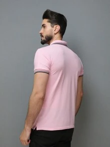 Men Polo Shirts - Pink - View 5