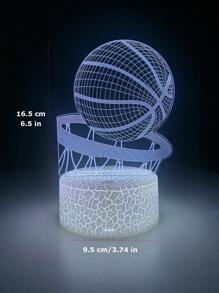 SISGHA RGB Multicolor Night Lamp Basketball Acrylic PMMA Light Powered By USB 5V Or 3 Pcs AA Batteries 7 Colors Night Lamp For Kids Room Decoration - Multicolor - View 8