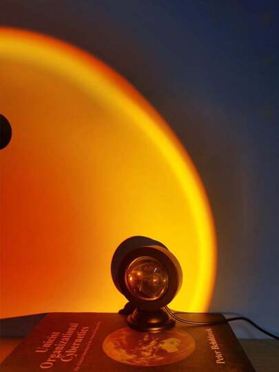 1 Peça Lâmpada De Chão Por Projeto Usb Do Pôr Do Sol, Projetor Do Arco-íris Para Decoração, Perfeita Para Estúdio De Fotografia De Pôr Do Sol, Atmosfera De Iluminação Doméstica Para Quarto E Sala De Estar