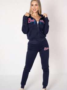 Conjunto Pants Deportivo Para Dama - Azul Marino - Ver 1