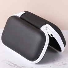 1 pieza Bolsa de almacenamiento de oxímetro de dedo con cubierta de pulso de punta de dedo especialmente diseñada para el protector de silicona de oxímetro de flexibilidad de la caja de oxímetro resistente al desgaste para el hogar y los viajes (solo la caja). La bolsa de almacenamiento también puede instalarse para audífonos.