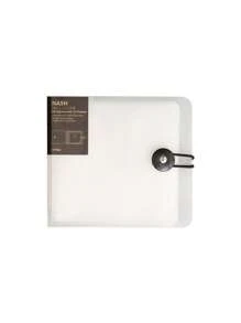 1pc Cd Wallet, Disc Binder With Zipper, 12 Cd/Dvd Capacity - Clear - View 5