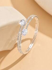 1只鑲有鑽石的手鍊,閃爍著的手鐲手環 - 圓形 - 查看 7