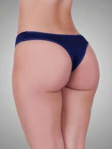 Women Thongs - Màu xanh hải quân - Xem 2