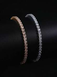 Men's String Bracelets - 銀色 - 查看 3