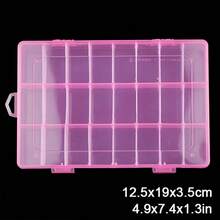 簡約透明白色可拆式配件、珠子、等收納盒 - 1個 - 查看 18