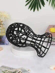 便攜式假髮頭架支架髮型設計展示假髮架帽子架適用於所有假髮和帽子美容配件 - 黑色 - 查看 3