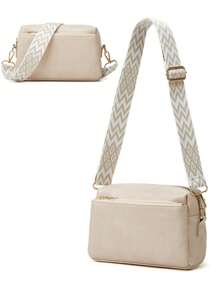Women's Leather Wallet Shoulder Bag Handbag Tote Bag Crossbody Bag - White - View 1