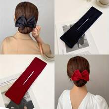 1pc Quick Hair Bun Maker With Rotating Disk For Slouchy People Elegant Gym Valentine's Day Hair Band Turban Headband Sweatband, School Stuff, College, Headbands