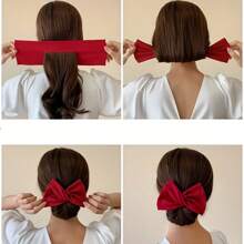 1pc Quick Hair Bun Maker With Rotating Disk For Slouchy People Elegant Gym Valentine's Day Hair Band Turban Headband Sweatband, School Stuff, College, Headbands