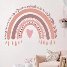 BRUP Cartoon Cute Rainbow Heart-Shaped Wall Sticker For Bedroom Bathroom Living Room Kindergarten Decoration Wall Decals,Stickers,Wall Decal, Vinyl Decal For Home Decorations,Spring Decoration Items Refresh Your Home,Rama Decoration Stickers Gifts Birthday Graduation