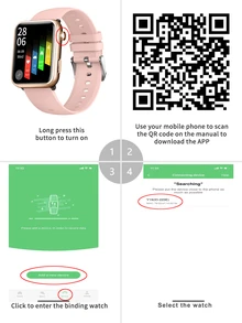 Reloj Deportivo Inteligente Multifuncional De Moda Con Correa De Silicona - Rosa - Ver 7