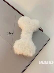 1pc Cute Plush Dog Bone Pendant Creative Couple Bag & Car Keychain Decoration Backpack For School Car Accessories Goth Y2k