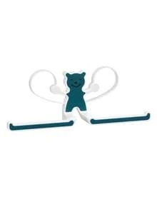 1pc Bear Shaped Storage Rack- Hair Accessory Organizer, Drying Rack, Towel Hanger, Tissue Holder, Multi-Purpose Storage Shelf For Kitchen, Bathroom, Bedroom, Living Room, Balcony, Etc. - Blue - View 1