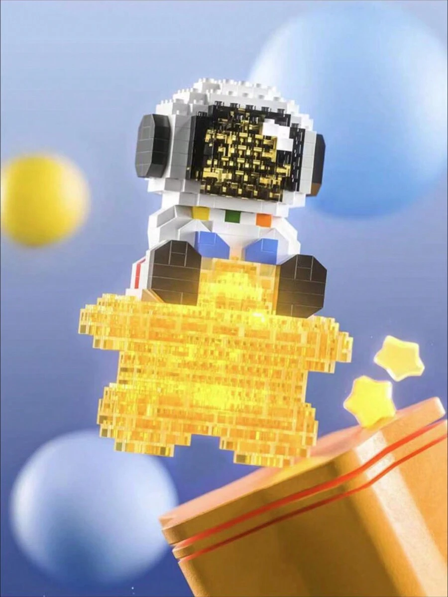 成人太空人迷你積木套裝。附led燈套件,情人節最酷的禮物。適合14歲以上的兒童