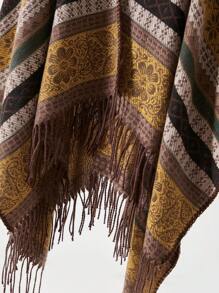 1件男式披肩斗篷 - 棕色 - 查看 4