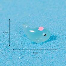 隨機顏色螢光可愛鯨魚景觀小擺飾|微景觀擺飾 樹脂工藝品 苔蘚水族箱水族造景 - 彩色 - 查看 8