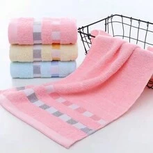 1PC Hand Face Towels Quick-Dry High Absorbent Viscose Towel For Bathroom, Guests, Pool, Gym, Camp, Travel, College Dorm Bath Towel - Pink - View 3