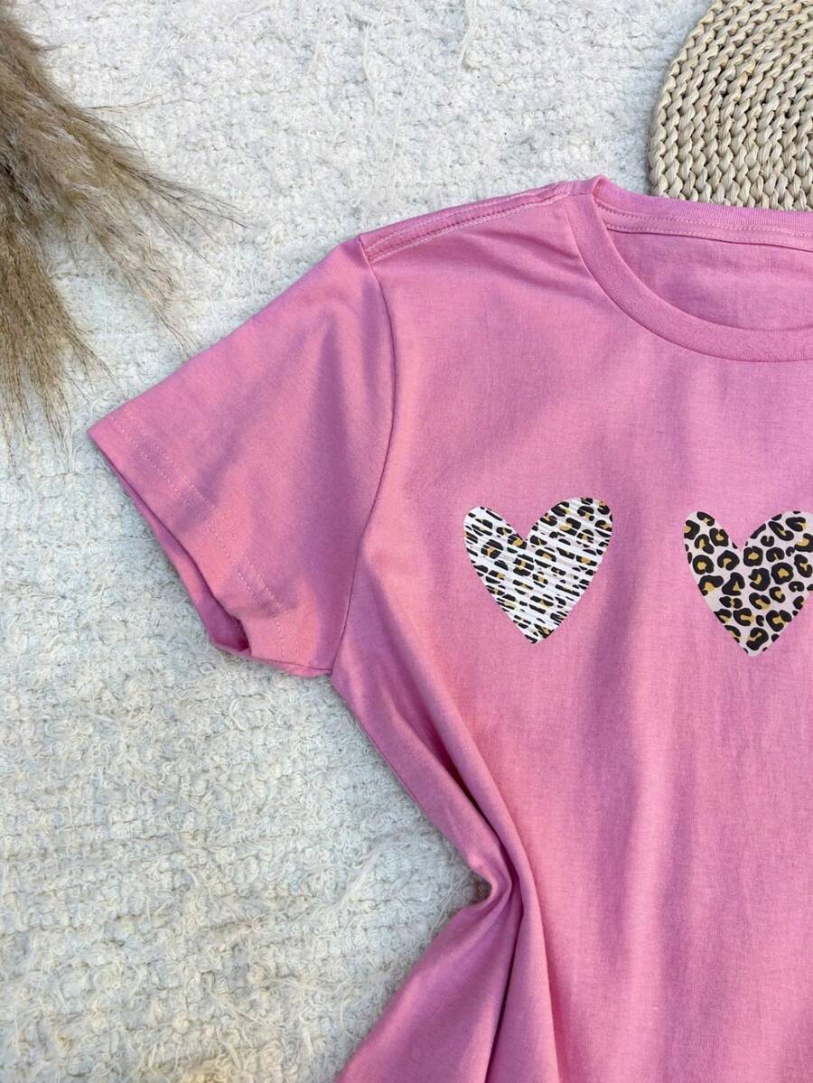 Women T-Shirts - 玫紅色 - 查看 1