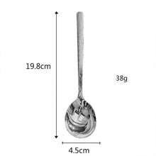 1-2入組304不銹鋼湯匙套裝,加厚湯匙,韓式長柄晚餐匙,冰淇淋匙,西瓜用勺