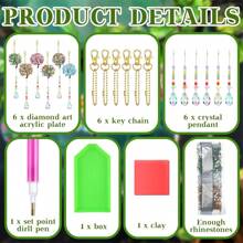 6pcs Life Tree Diamond Art Dream Catcher Double-Sided Diamond Painting Diy Dream Catcher Tool Kit For Wall Decoration, Suitable For Adults And Children, 6 Styles Available