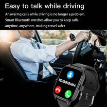 1pc Men'S Multifunctional Electronic Watch With Silver Silicone Strap, 2.05 Inch Hd Touchscreen, Heart Rate Monitoring, Blood Oxygen Monitoring, Various Sports Functions, Body Temperature Detection, Weather Forecast, Connectivity And Call Reminder, Suitable For Casual Sports And Gift Giving Occasions - Silver - View 5