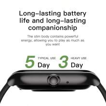 1pc Men'S Multifunctional Electronic Watch With Silver Silicone Strap, 2.05 Inch Hd Touchscreen, Heart Rate Monitoring, Blood Oxygen Monitoring, Various Sports Functions, Body Temperature Detection, Weather Forecast, Connectivity And Call Reminder, Suitable For Casual Sports And Gift Giving Occasions - Silver - View 9