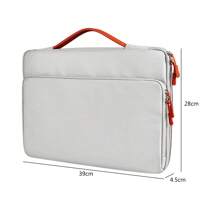 1pc Laptop Bag, Inner Bag, Handbag For 16 Inch, 14-16 Inch Laptop - Grey - View 2