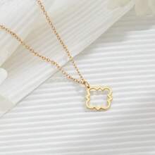 新款時尚百搭四葉草母親節吊飾項鍊 - 金色 - 查看 7