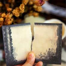 YANJI 20入組復古手帳diy裝飾植物和花卉主題背景紙,個性化拼貼材料適用於計畫和創意學校文具 - 橘色 - 查看 5