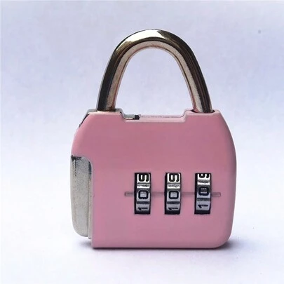 Lucchetto A Combinazione A 3 Cifre, Pink, Lucchetto A Codice A Cerniera Per Mini Armadietto Palestra Studentesco, Zaini, Valigie, Cassetti, Lucchetto Appeso, Lucchetto Esterno Impermeabile Per Armadietto Scolastico, Armadietto Per Attrezzi Sportivi, Recinto, Scatola, Cancelli, Custodia, Magazzinaggio, Colore Nero