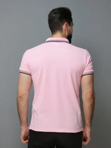 Men Polo Shirts - Pink - View 6