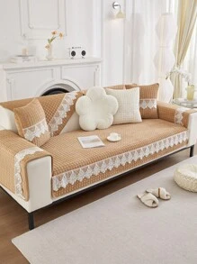 1 stuk Herfst & Winter Warm pluche Bankovertrek Voor 1/2/3/4-zits Sofa Inclusief Stoelkussenhoes , Armsteun cover , Rugleuning Omslag , Antislip , Universeel Fit Voor Vier seizoenen