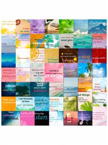 50入組鼓舞人心的貼紙,激勵人心的引文貼紙,適用於青少年和成人時尚無水標正面貼紙,適用於水瓶、書籍、筆記型電腦 - 格言 - 查看 1