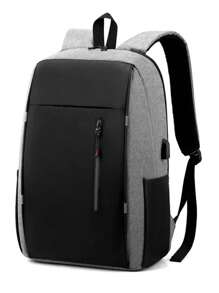 Decent Premium Backpack Functional Large Capacity Formal Backpack - Grey - View 1