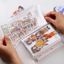 1pc A6 Size Pocket Style Storage Photo Album With 40 Pages, Mini And Lovely Back To School