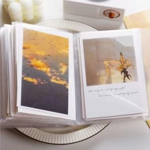 1pc A6 Size Pocket Style Storage Photo Album With 40 Pages, Mini And Lovely Back To School